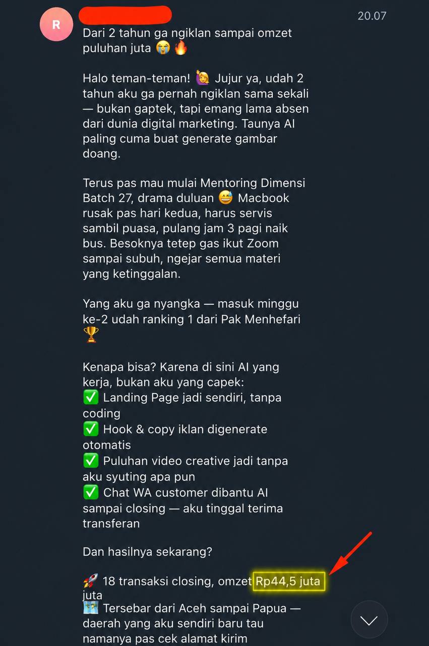 Testimoni peserta Batch 27